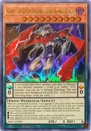 Go! - D/D/D Divine Zero King Rage (YA07-EN001) - Yu-Gi-Oh! ARC-V Promo Cards Limited Yu-Gi-Oh! ARC-V Promo Cards Yugioh Single Squirtle Squad Card Shop.