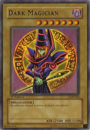 Dark Magician (LOB-005) - The Legend of Blue Eyes White Dragon Unlimited The Legend of Blue Eyes White Dragon Yugioh Single Squirtle Squad Card Shop.