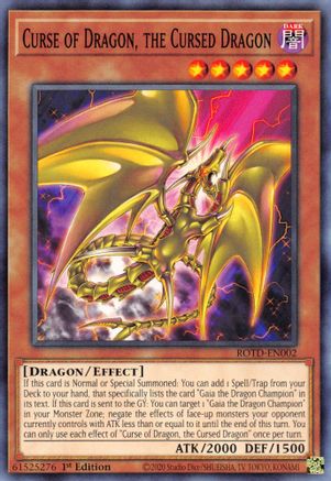 Curse of Dragon, the Cursed Dragon (ROTD-EN002) - Rise of the Duelist 1st Edition Rise of the Duelist Yugioh Single Squirtle Squad Card Shop.
