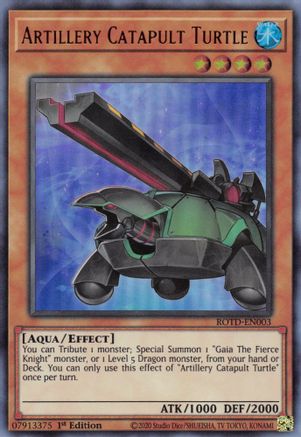 Artillery Catapult Turtle (ROTD-EN003) - Rise of the Duelist 1st Edition Rise of the Duelist Yugioh Single Squirtle Squad Card Shop.