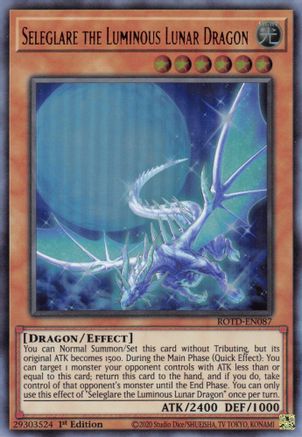 Seleglare the Luminous Lunar Dragon (ROTD-EN087) - Rise of the Duelist 1st Edition Rise of the Duelist Yugioh Single Squirtle Squad Card Shop.