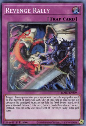 Revenge Rally (ROTD-EN099) - Rise of the Duelist 1st Edition Rise of the Duelist Yugioh Single Squirtle Squad Card Shop.