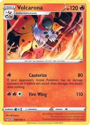 Volcarona 030 SWSH03 Darkness Ablaze - Rare