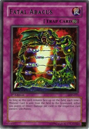 Fatal Abacus (LOD-011) - Legacy of Darkness Unlimited Legacy of Darkness Yugioh Single Squirtle Squad Card Shop.