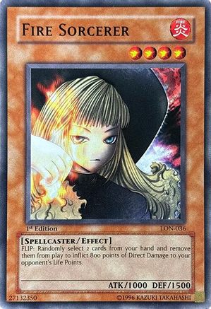 Fire Sorcerer (LON-036) - Labyrinth of Nightmare Unlimited Labyrinth of Nightmare Yugioh Single Squirtle Squad Card Shop.