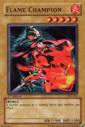 Flame Champion (PSV-041) - Pharaoh's Servant 1st Edition Pharaoh's Servant Yugioh Single Squirtle Squad Card Shop.
