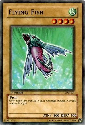 Flying Fish (LON-007) - Labyrinth of Nightmare 1st Edition Labyrinth of Nightmare Yugioh Single Squirtle Squad Card Shop.