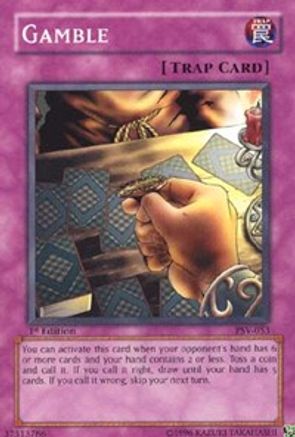Gamble (PSV-053) - Pharaoh's Servant Unlimited Pharaoh's Servant Yugioh Single Squirtle Squad Card Shop.