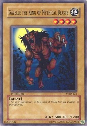 Gazelle the King of Mythical Beasts (MRD-124) - Metal Raiders Unlimited Metal Raiders Yugioh Single Squirtle Squad Card Shop.