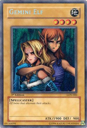 Gemini Elf (LON-000) - Labyrinth of Nightmare 1st Edition Labyrinth of Nightmare Yugioh Single Squirtle Squad Card Shop.