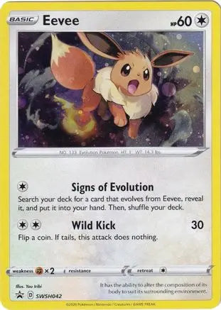 Eevee SWSH042 - Holofoil SWSH Sword & Shield Promo Cards - Promo SWSH: Sword & Shield Promo Cards Pokemon Single Squirtle Squad Card Shop.