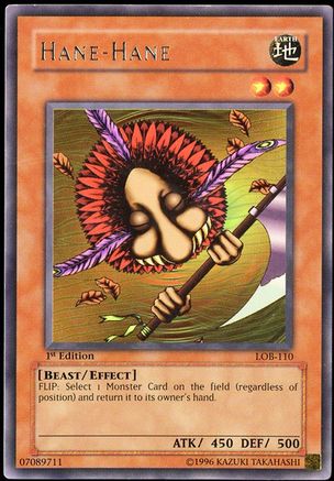 Hane-Hane (LOB-110) - The Legend of Blue Eyes White Dragon 1st Edition The Legend of Blue Eyes White Dragon Yugioh Single Squirtle Squad Card Shop.