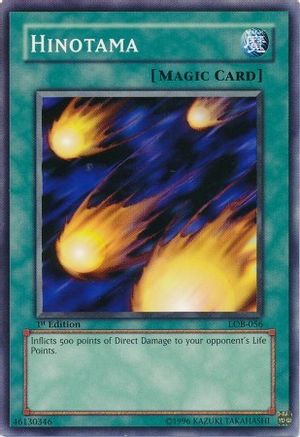 Hinotama (LOB-056) - The Legend of Blue Eyes White Dragon 1st Edition The Legend of Blue Eyes White Dragon Yugioh Single Squirtle Squad Card Shop.