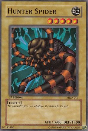 Hunter Spider (MRD-049) - Metal Raiders 1st Edition Metal Raiders Yugioh Single Squirtle Squad Card Shop.