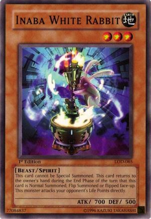 Inaba White Rabbit (LOD-065) - Legacy of Darkness Unlimited Legacy of Darkness Yugioh Single Squirtle Squad Card Shop.