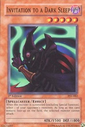 Invitation to a Dark Sleep (PSV-082) - Pharaoh's Servant 1st Edition Pharaoh's Servant Yugioh Single Squirtle Squad Card Shop.