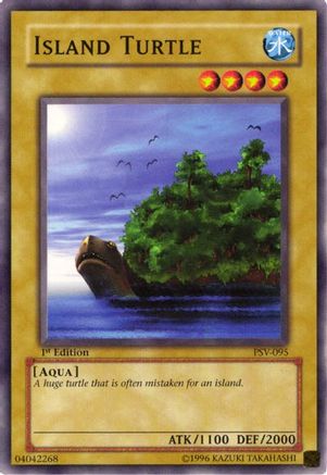 Island Turtle (PSV-095) - Pharaoh's Servant 1st Edition Pharaoh's Servant Yugioh Single Squirtle Squad Card Shop.