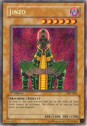 Jinzo (PSV-000) - Pharaoh's Servant 1st Edition Pharaoh's Servant Yugioh Single Squirtle Squad Card Shop.