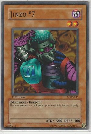 Jinzo #7 (MRD-035) - Metal Raiders Unlimited Metal Raiders Yugioh Single Squirtle Squad Card Shop.