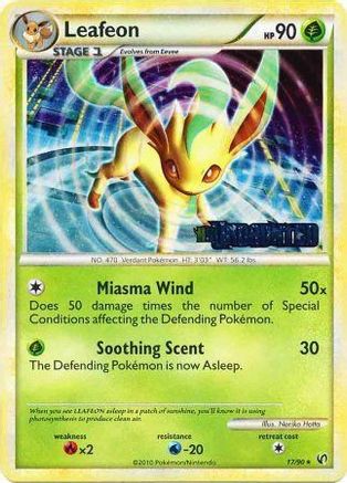 Leafeon - 17/90 (Prerelease)/90 - Holofoil HGSS Promos - Promo HGSS Promos Pokemon Single Squirtle Squad Card Shop.