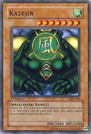 Kazejin (MRD-026) - Metal Raiders 1st Edition Metal Raiders Yugioh Single Squirtle Squad Card Shop.
