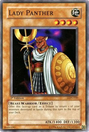 Lady Panther (LON-030) - Labyrinth of Nightmare 1st Edition Labyrinth of Nightmare Yugioh Single Squirtle Squad Card Shop.