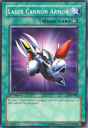 Laser Cannon Armor (LOB-089) - The Legend of Blue Eyes White Dragon 1st Edition The Legend of Blue Eyes White Dragon Yugioh Single Squirtle Squad Card Shop.