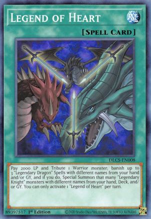 Legend of Heart (DLCS-EN008) - Dragons of Legend: The Complete Series 1st Edition Dragons of Legend: The Complete Series Yugioh Single Squirtle Squad Card Shop.