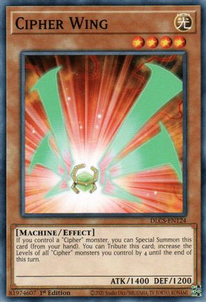 Cipher Wing (DLCS-EN124) - Dragons of Legend: The Complete Series 1st Edition Dragons of Legend: The Complete Series Yugioh Single Squirtle Squad Card Shop.