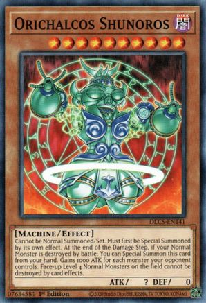 Orichalcos Shunoros (DLCS-EN141) - Dragons of Legend: The Complete Series 1st Edition Dragons of Legend: The Complete Series Yugioh Single Squirtle Squad Card Shop.