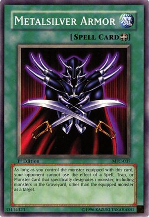 Metalsilver Armor (MFC-037) - Magician's Force 1st Edition Magician's Force Yugioh Single Squirtle Squad Card Shop.