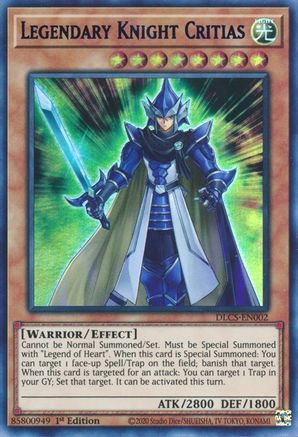 Legendary Knight Critias (Purple) (DLCS-EN002) - Dragons of Legend: The Complete Series 1st Edition Dragons of Legend: The Complete Series Yugioh Single Squirtle Squad Card Shop.