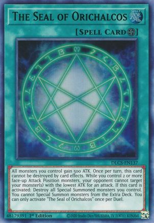 The Seal of Orichalcos (Green) (DLCS-EN137) - Dragons of Legend: The Complete Series 1st Edition Dragons of Legend: The Complete Series Yugioh Single Squirtle Squad Card Shop.
