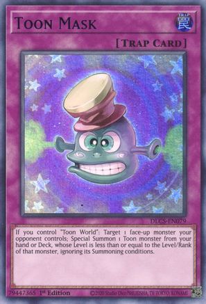 Toon Mask (Blue) (DLCS-EN079) - Dragons of Legend: The Complete Series 1st Edition Dragons of Legend: The Complete Series Yugioh Single Squirtle Squad Card Shop.