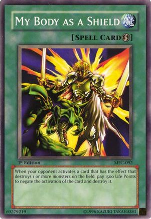 My Body as a Shield (MFC-092) - Magician's Force Unlimited Magician's Force Yugioh Single Squirtle Squad Card Shop.