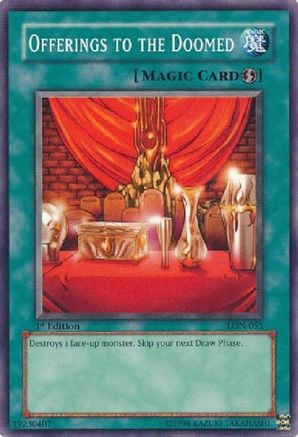 Offerings to the Doomed (LON-051) - Labyrinth of Nightmare Unlimited Labyrinth of Nightmare Yugioh Single Squirtle Squad Card Shop.