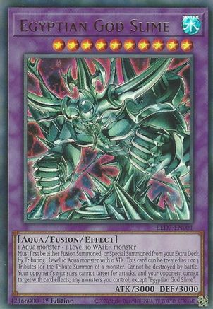 Egyptian God Slime (LED7-EN001) - Legendary Duelists: Rage of Ra 1st Edition Legendary Duelists: Rage of Ra Yugioh Single Squirtle Squad Card Shop.