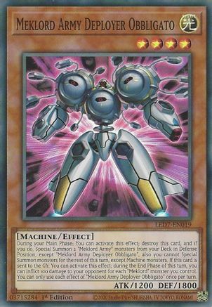 Meklord Army Deployer Obbligato (LED7-EN019) - Legendary Duelists: Rage of Ra Unlimited Legendary Duelists: Rage of Ra Yugioh Single Squirtle Squad Card Shop.