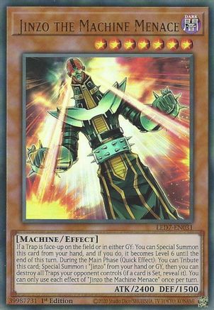 Jinzo the Machine Menace (LED7-EN031) - Legendary Duelists: Rage of Ra 1st Edition Legendary Duelists: Rage of Ra Yugioh Single Squirtle Squad Card Shop.