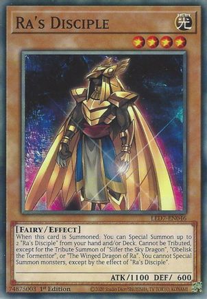 Ra's Disciple (LED7-EN046) - Legendary Duelists: Rage of Ra 1st Edition Legendary Duelists: Rage of Ra Yugioh Single Squirtle Squad Card Shop.