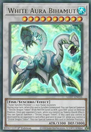 White Aura Bihamut (LED7-EN056) - Legendary Duelists: Rage of Ra 1st Edition Legendary Duelists: Rage of Ra Yugioh Single Squirtle Squad Card Shop.