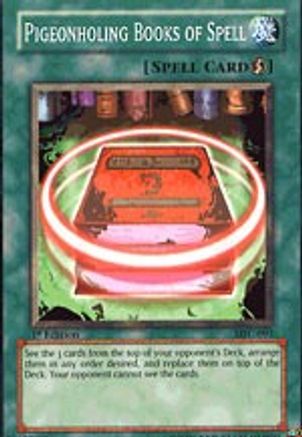 Pigeonholing Books of Spell (MFC-093) - Magician's Force 1st Edition Magician's Force Yugioh Single Squirtle Squad Card Shop.