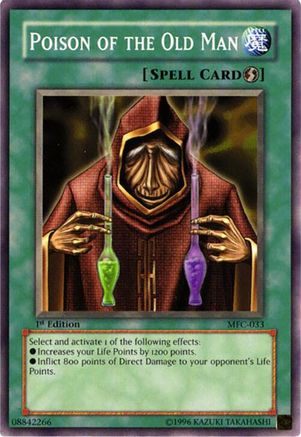 Poison of the Old Man (MFC-033) - Magician's Force Unlimited Magician's Force Yugioh Single Squirtle Squad Card Shop.
