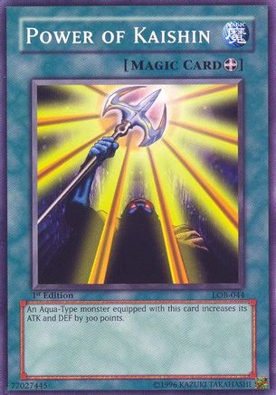 Power of Kaishin (LOB-044) - The Legend of Blue Eyes White Dragon Unlimited The Legend of Blue Eyes White Dragon Yugioh Single Squirtle Squad Card Shop.