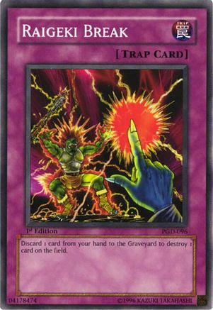 Raigeki Break (PGD-096) - Pharaonic Guardian 1st Edition Pharaonic Guardian Yugioh Single Squirtle Squad Card Shop.