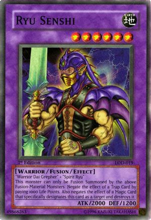 Ryu Senshi (LOD-019) - Legacy of Darkness 1st Edition Legacy of Darkness Yugioh Single Squirtle Squad Card Shop.
