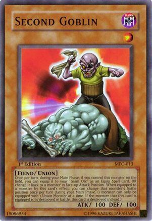 Second Goblin (MFC-013) - Magician's Force 1st Edition Magician's Force Yugioh Single Squirtle Squad Card Shop.