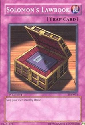 Solomon's Lawbook (PSV-013) - Pharaoh's Servant 1st Edition Pharaoh's Servant Yugioh Single Squirtle Squad Card Shop.