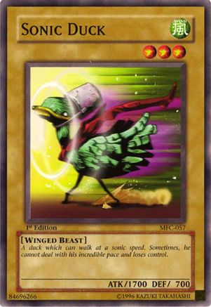 Sonic Duck (MFC-057) - Magician's Force 1st Edition Magician's Force Yugioh Single Squirtle Squad Card Shop.