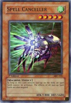 Spell Canceller (MFC-020) - Magician's Force Unlimited Magician's Force Yugioh Single Squirtle Squad Card Shop.